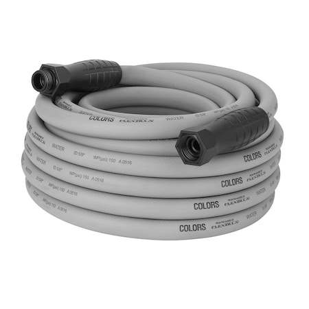 Colors 5/8 in ID x 50 ft L SwivelGrip Garden Hose, Slate Grey HFZC550GYS-E